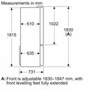 Bosch Series 6 Fridge-Freezer 183x91cm KFI96APEAG