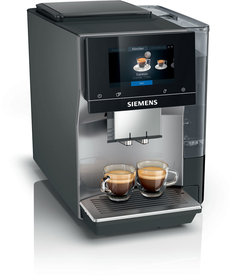 Siemens - Fully automatic coffee machine EQ700 classic Morning haze, Removable water tank TP715GB1