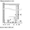 Bosch Series 4 Built-Under Fridge 82x60cm KUR21VFE0G