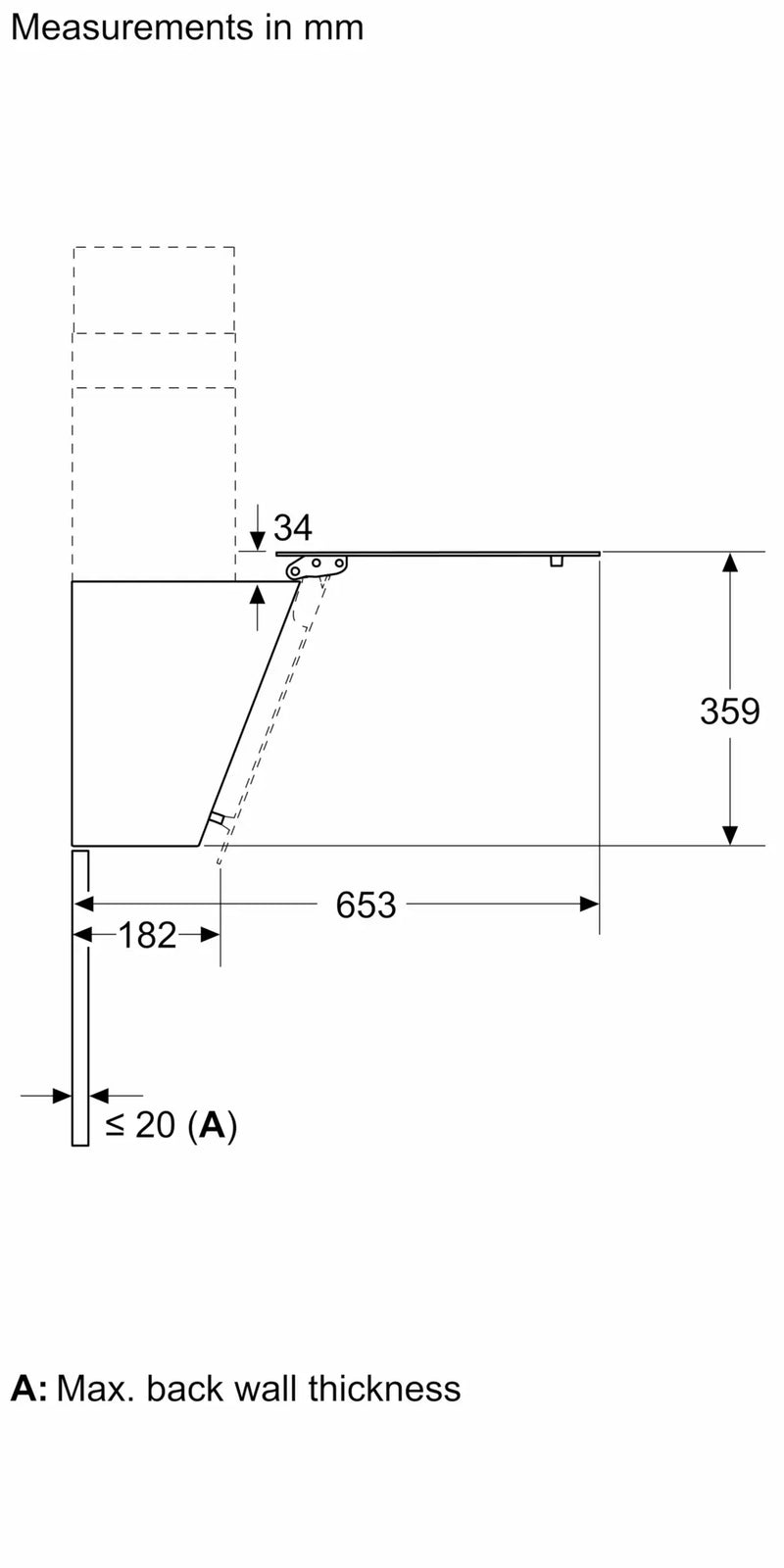Siemens iQ100 Wall-mounted Hood 60cm LC65KDK60B