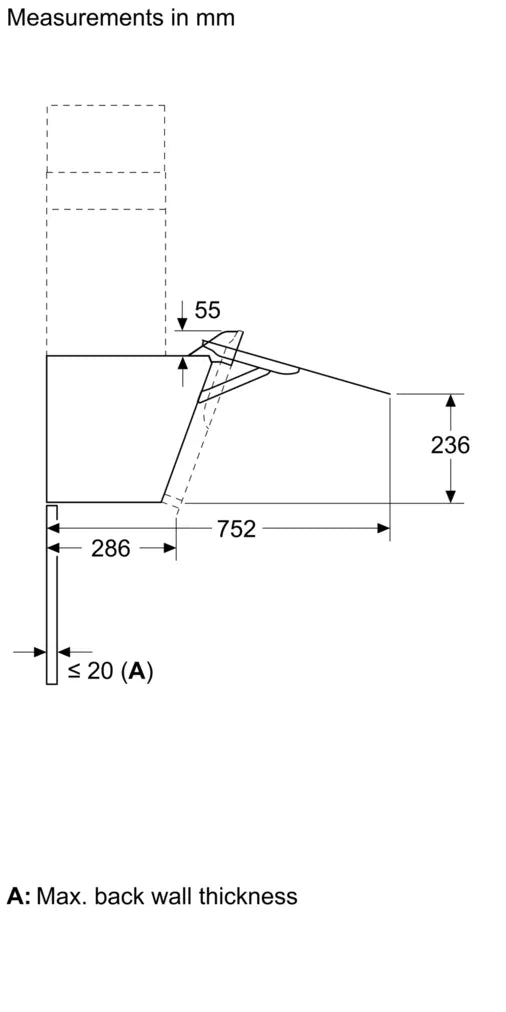 Bosch Series 4 Wall-mounted Hood 80cm DWK87FN60B