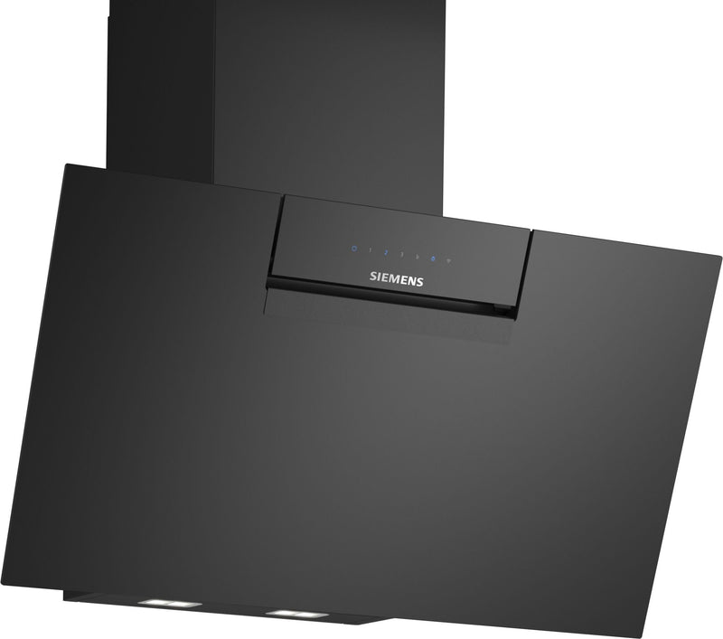 Siemens - iQ300 Wall-mounted cooker hood 80 cm clear glass black printed LC87KFN60B