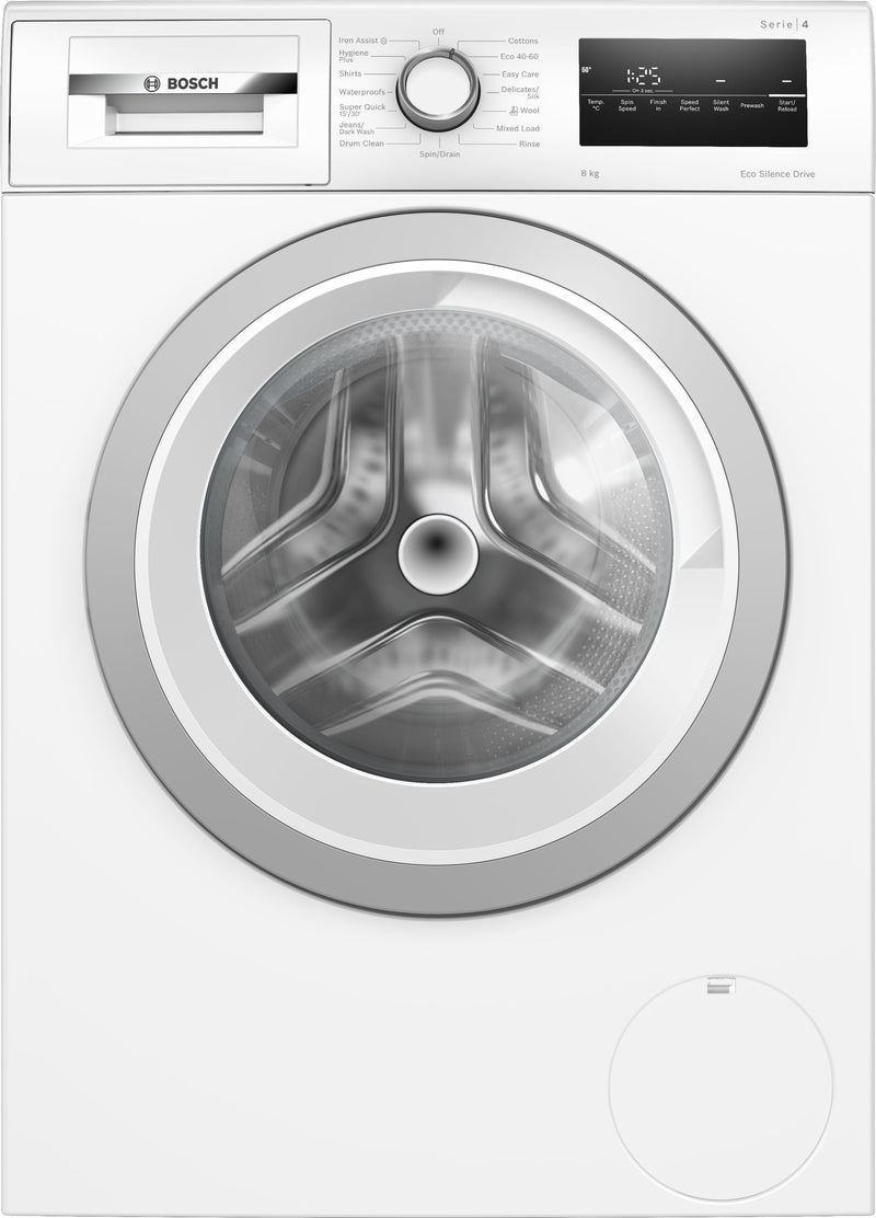 Bosch - Series 4 Washing machine, front loader 8 kg 1400 rpm WAN28258GB