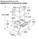 Siemens iQ300 Wall-mounted Hood 60cm LC67KFN60B