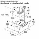 Bosch Series 4 Wall-mounted Hood 60cm DWK67FN60B