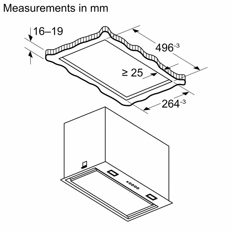 Siemens iQ500 Integrated Hood 52cm LB56NAC60B
