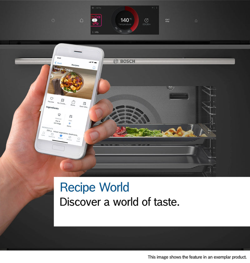 Bosch Series 8 Built-In Oven with Added Steam 60cm HRG7764B1B