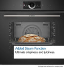 Bosch Series 8 Built-In Oven with Added Steam 60cm HRG7764B1B