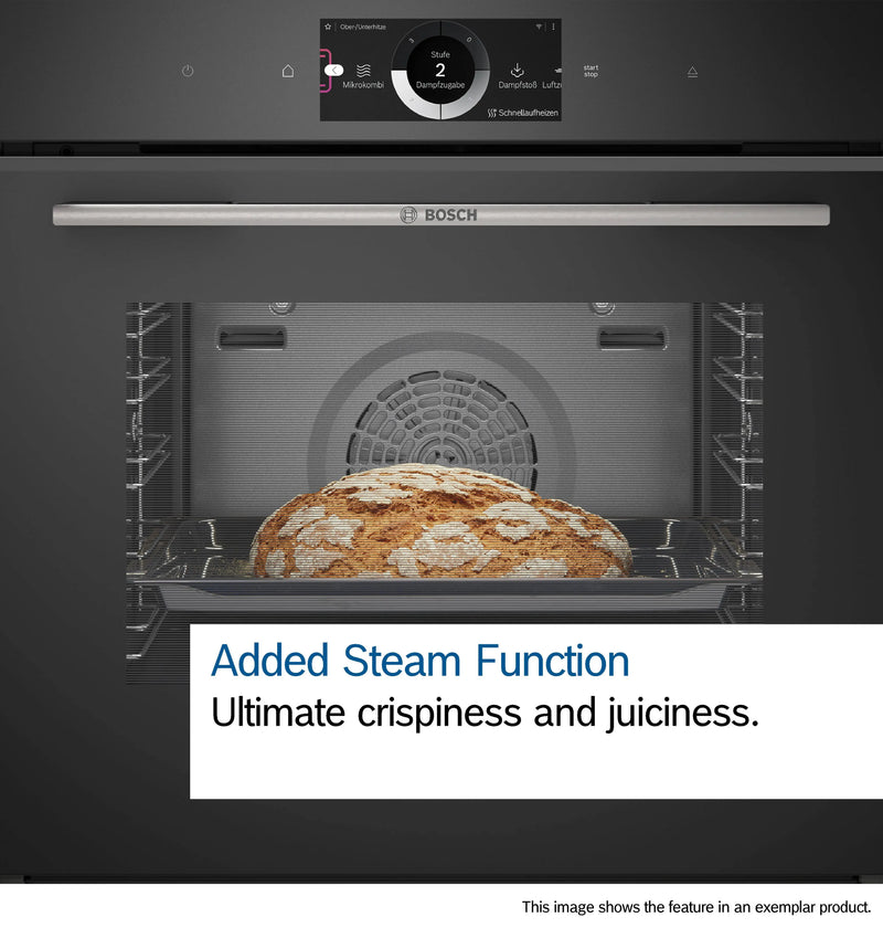 Bosch Series 8 Built-In Oven with Added Steam 60cm HRG7764B1B