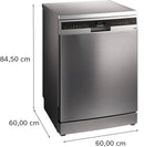 Siemens iQ500 Free-Standing Dishwasher 60cm SN25EI13CE