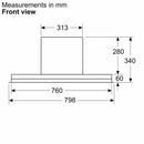 Siemens iQ700 Integrated Hood 80cm LJ88BET60B
