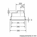 Siemens iQ300 Canopy Hood 75cm LB75566GB
