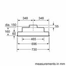 Siemens iQ300 Canopy Hood 75cm LB75566GB