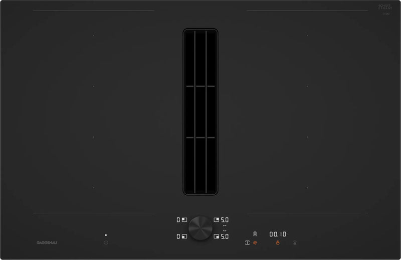Gaggenau 200 series Flex induction cooktop with integrated ventilation system 80cm CV282101M