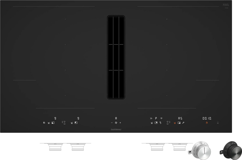 Gaggenau 400 series Flex induction cooktop with integrated ventilation system 90cm CV492105M