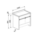 Grade B Smeg Opera A2PYID-81 100cm Electric Range Cooker with Induction Hob Stainless Steel