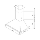 Grade B Smeg Opera KD90HXE 90cm Chimney Cooker Hood Stainless Steel