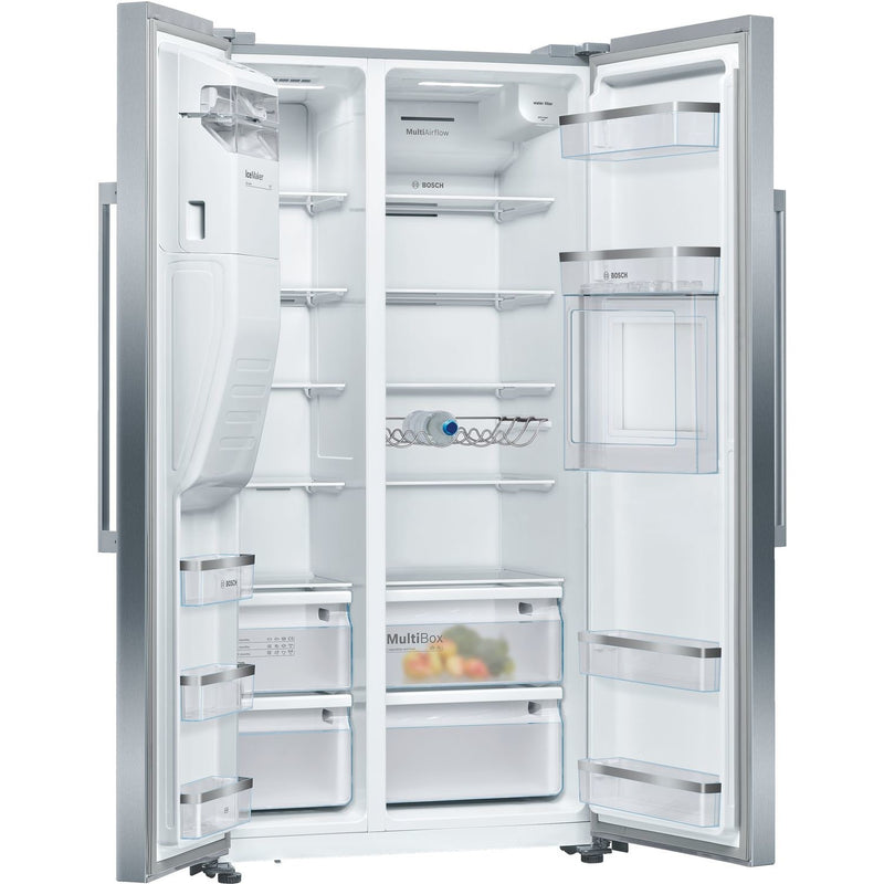 Grade C Neff N70 KA3923IE0G Freestanding 533 Litre American Frost Free Fridge Freezer With Ice & Water Dispenser Stainless Steel