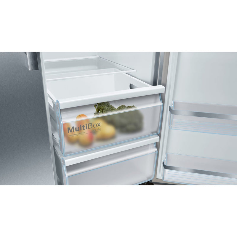 Grade C Neff N70 KA3923IE0G Freestanding 533 Litre American Frost Free Fridge Freezer With Ice & Water Dispenser Stainless Steel