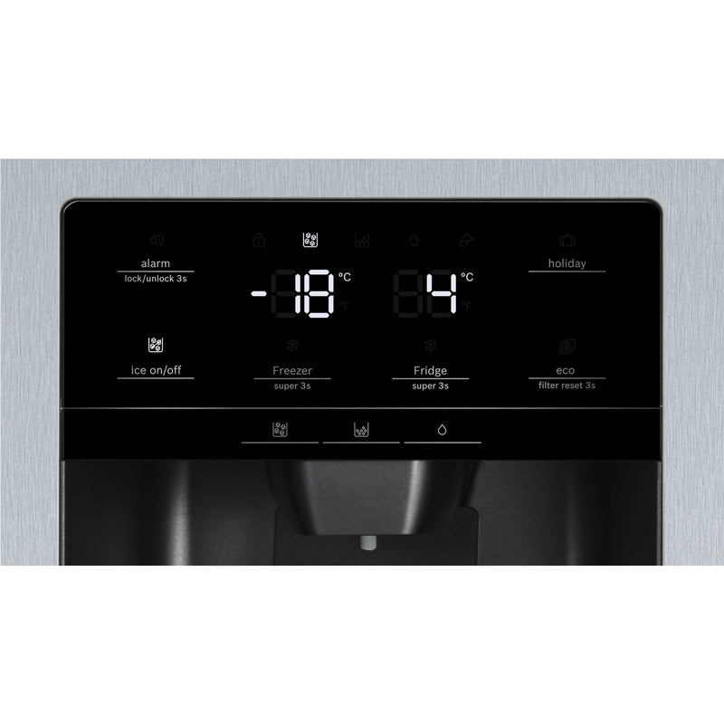 Grade C Neff N70 KA3923IE0G Freestanding 533 Litre American Frost Free Fridge Freezer With Ice & Water Dispenser Stainless Steel