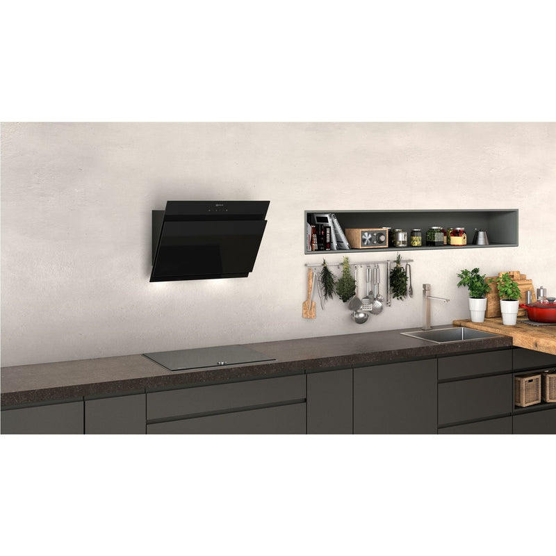 Grade B Neff N50 60cm Angled Cooker Hood - Black