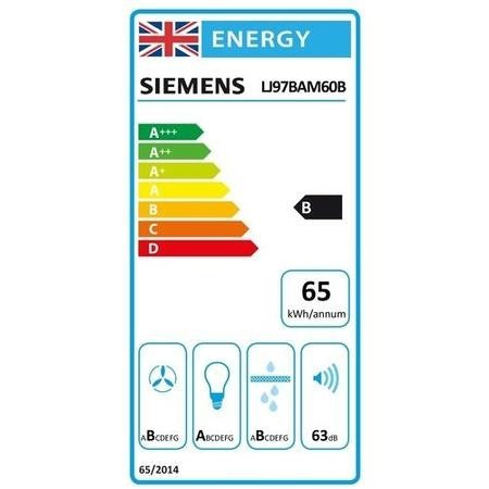 Grade C Siemens iQ500 LJ97BAM60B 90cm Canopy Cooker Hood Black