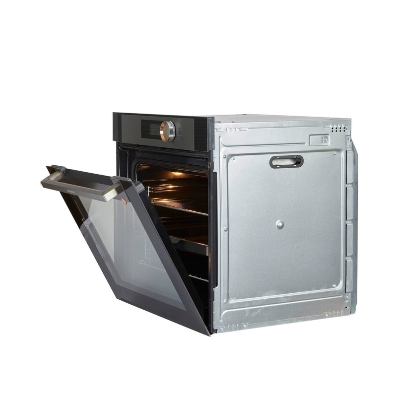 Grade B De Dietrich DOP7340X 60cm Single Built In Electric Oven with Pyrolytic Cleaning Platinum