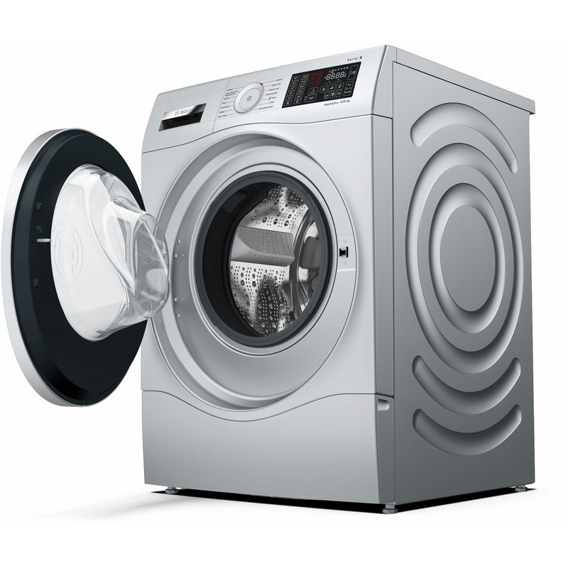Grade C Bosch Series 6 WDU28568GB Freestanding 10/6KG 1400 Spin Washer Dryer Silver
