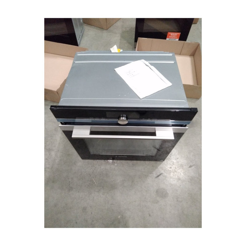 Grade C Siemens iQ700 HN678GES6B 60cm Single Built In Electric Oven with Microwave & Added Steam Stainless Steel