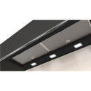 Grade C N70 90cm Wide Integrated Cooker Hood With Fold-out Glass Deflector - Black