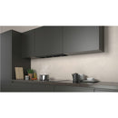 Grade C N70 90cm Wide Integrated Cooker Hood With Fold-out Glass Deflector - Black