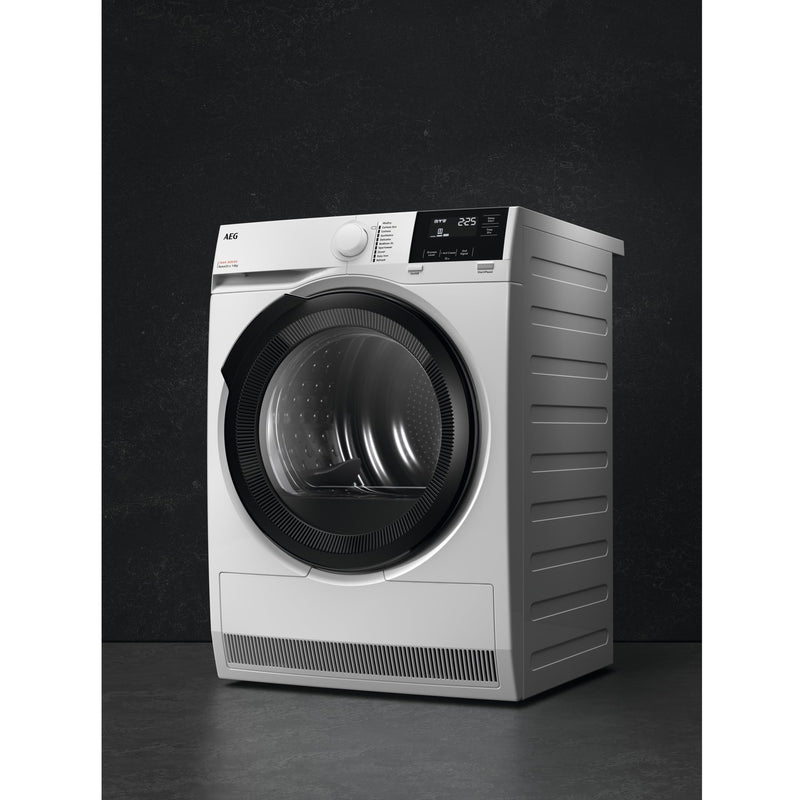 Grade A AEG 7000 Series TR718L4B Freestanding Heat Pump 8KG Tumble Dryer White