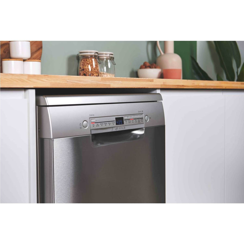 Grade B Bosch Series 2 SMS2HVI67G 14 Place Freestanding Dishwasher Stainless Steel