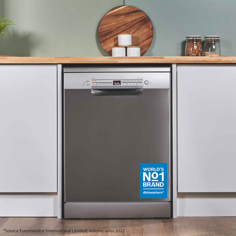 Grade B Bosch Series 2 SMS2HVI67G 14 Place Freestanding Dishwasher Stainless Steel