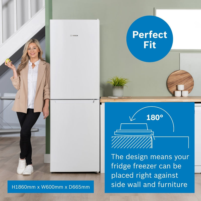 Grade C Bosch Series 2 Freestanding 297 Litre 50/50 Frost Free Fridge Freezer