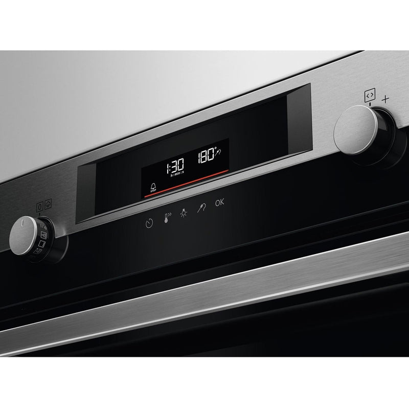 Grade C AEG 6000 Series BPE556060M SteamBake 60cm Single Built In Electric Oven with Food Probe Stainless Steel