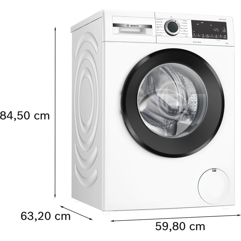 Grade C Bosch Series 6 WGG24400GB Freestanding 9KG 1400 Spin Washing Machine White