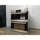 GRADE A2 - AEG 6000 Series DUB331110M Built-Under Electric Double Oven - Stainless Steel