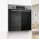 Grade B Bosch Series 4 HQA574BS3B Electric Self Cleaning Single Oven - Stainless Steel