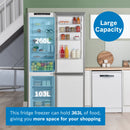 Grade B Bosch KGN392LAGG Series 4 363 Litre 70/30 Freestanding Fridge Freezer - Stainless Steel