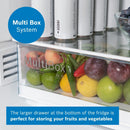 Grade C Freestanding Fridge Freezer Frost Free - Stainless Steel Look