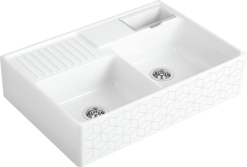 Villeroy & Boch Double Sink, Waste Set with Manual Operation