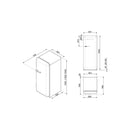 Grade A Smeg FAB28RCR5UK Freestanding 244 Litre Fridge With Ice Box Cream