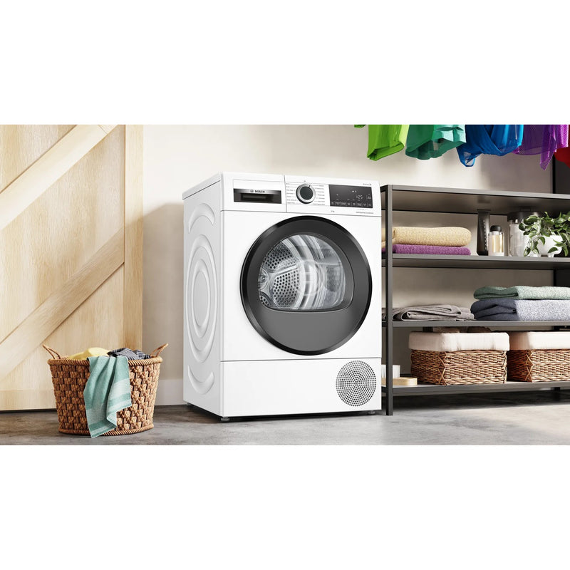Grade B Bosch WQG24509GB Freestanding Heat Pump 9KG Tumble Dryer White