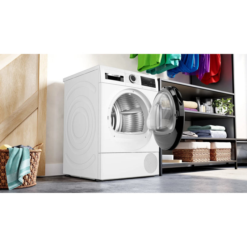 Grade B Bosch WQG24509GB Freestanding Heat Pump 9KG Tumble Dryer White