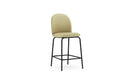 Normann Copenhagen Ace Bar Chair 65 cm Full Upholstery Black Steel, Ultra Leather