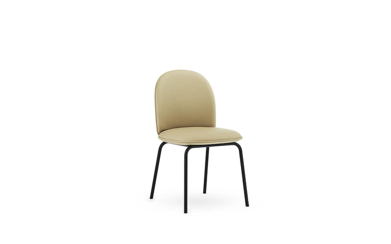 Normann Copenhagen Ace Chair Full Upholstery Black Steel, Ultra Leather