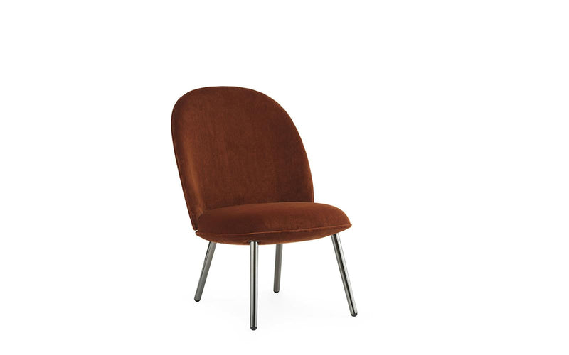 Normann Copenhagen Ace Lounge Chair Black Metallic City Velvet