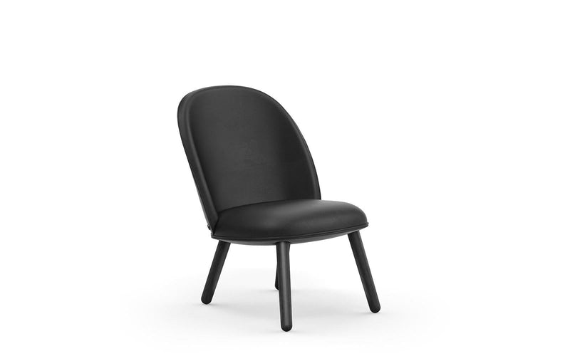 Normann Copenhagen Ace Lounge Chair Black Oak Ultra Leather