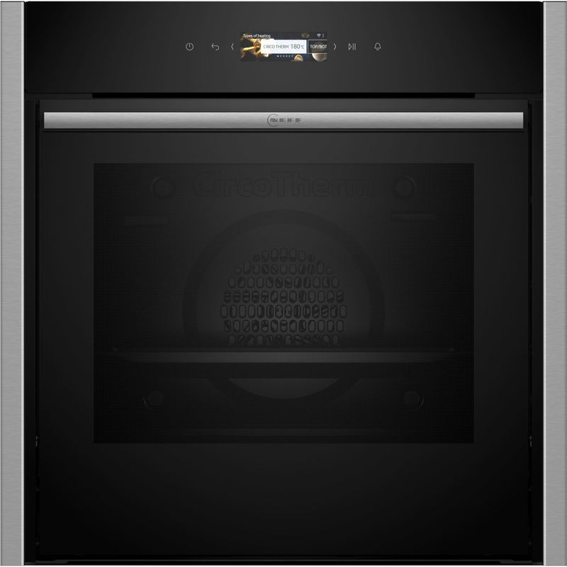 Grade A Neff N70 Slide & Hide B54CR31N0B 60cm Single Built In Electric Oven Stainless Steel
